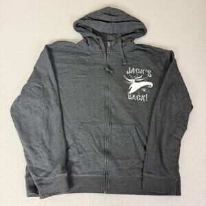 Disney Nightmare Before Christmas Jack’s Back Zip Hoodie 2XL Gray Jack